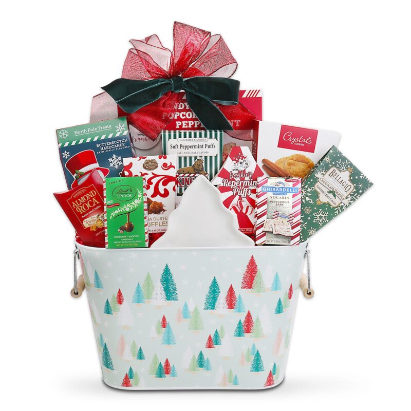 Alder Creek Gift Baskets Winter Holiday Trees Gift Tote - Image 2