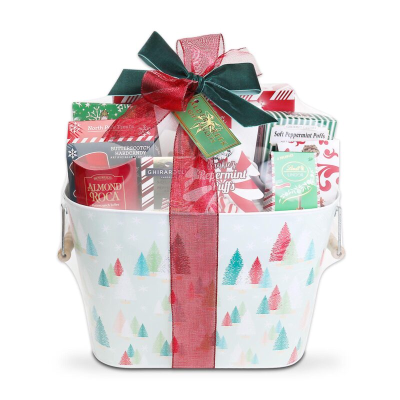 Alder Creek Gift Baskets Winter Holiday Trees Gift Tote - Image 3