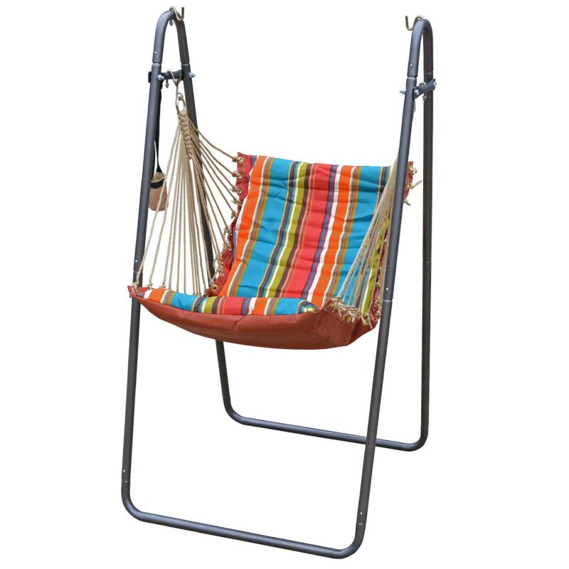 Algoma Hanging Soft Comfort Hammock Chair and Stand - Image 10