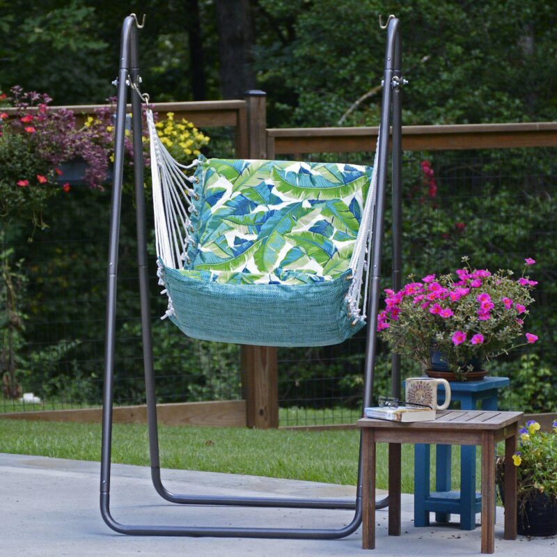 Algoma Hanging Soft Comfort Hammock Chair and Stand - Image 8