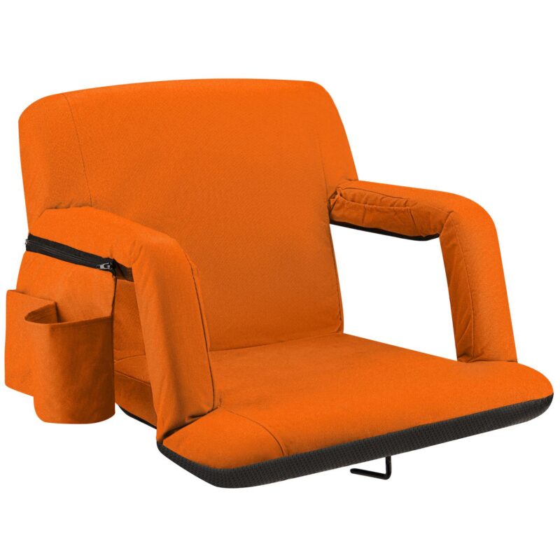 Alpcour Wide Reclining Stadium Seat - Waterproof Foldable Camping Chair with Extra Thick Padding and Wide Back Support - Image 9
