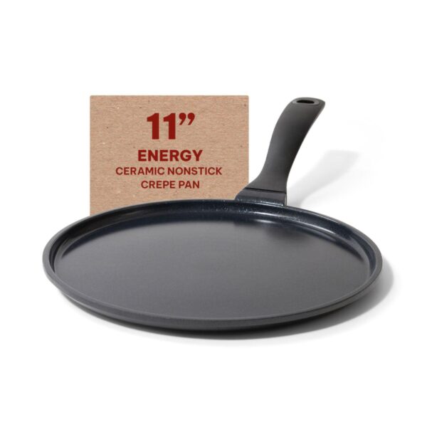 Alva Energy Ceramic Nonstick Crepe Pan Griddle Skillet Induction Non Toxic Cookware 11