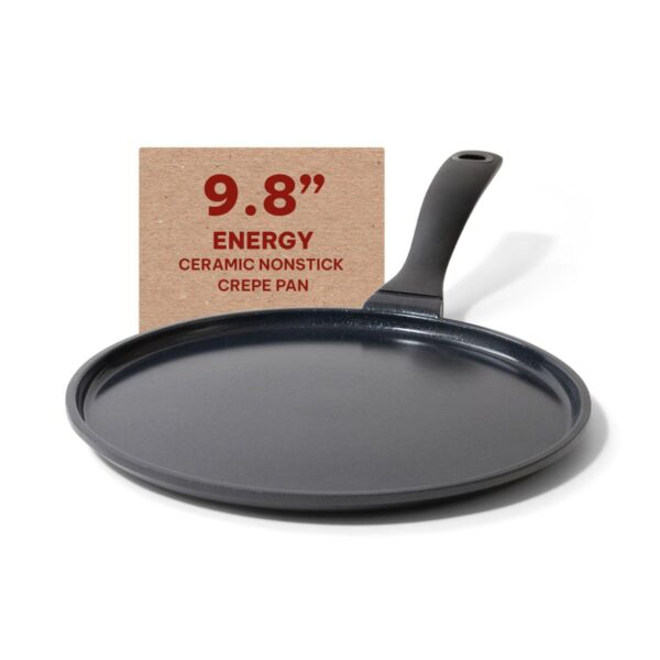 Alva Energy Ceramic Nonstick Crepe Pan Griddle Skillet Induction Non Toxic Cookware 9.8