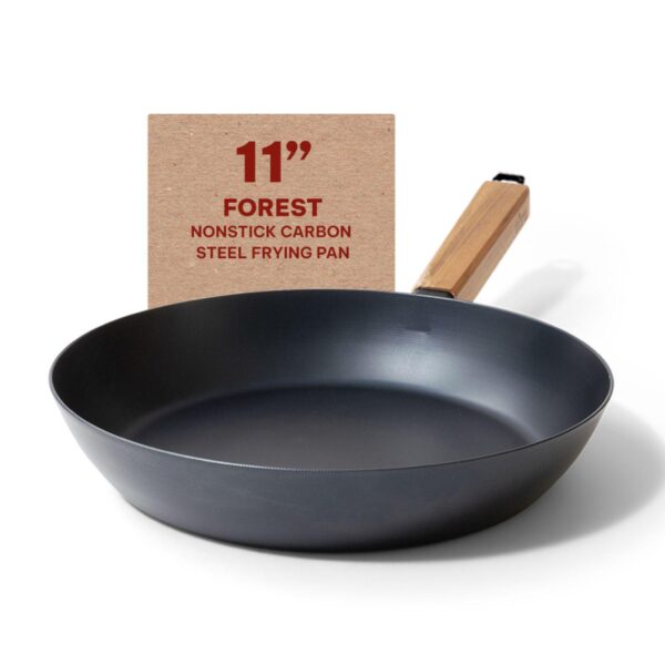 Alva Forest Nonstick Carbon Steel Frying Pan Skillet Pre-Seasoned Non Toxic 11