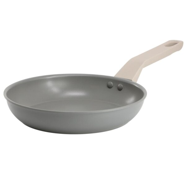 Ambrose 8 Inch Nonstick Aluminum Frying Pan in Matte Grey