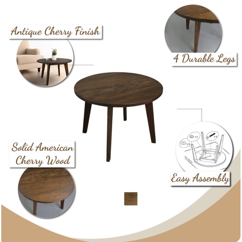 American Trails Round Coffee Table - Image 5