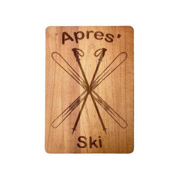 Apres Ski Wood Board - 10  X 15