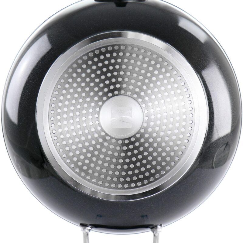 Arlington 11 Inch Nonstick Aluminum Wok in Black Diamond - Image 4