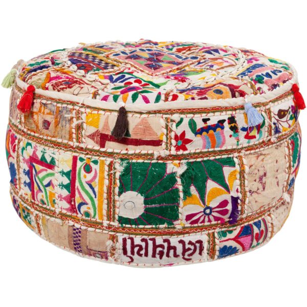 Artisan Weaver Blackwell Patchwork Pouf