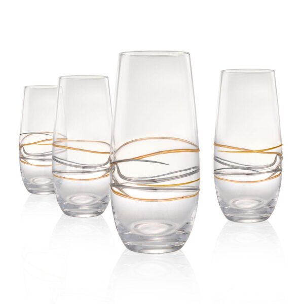 Artland 4-Piece Reflections 8-oz. Flute Glass Set