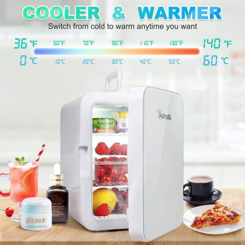 Astroai Mini Fridge 10 Liter/15 Can, Compact Refrigerator, Ac For Home, Dorm, Dc 12v Car - Image 5