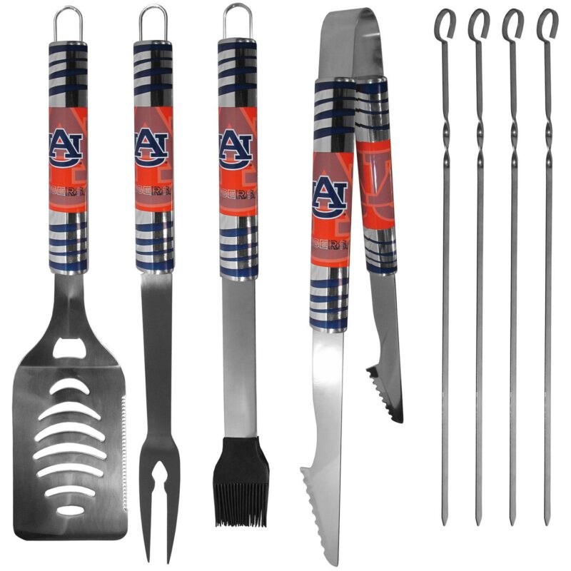 Auburn Tigers Tailgater 8-Piece BBQ Grill Set - Image 2