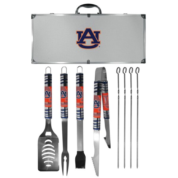 Auburn Tigers Tailgater 8-Piece BBQ Grill Set