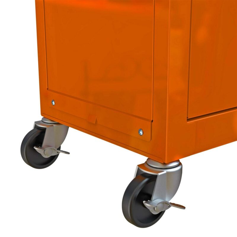 Aukfa Tool Chest, 2 in 1 Steel Rolling Tool Box and Cabinet On Wheels for Garage, 8-Drawer, Orange - Image 21
