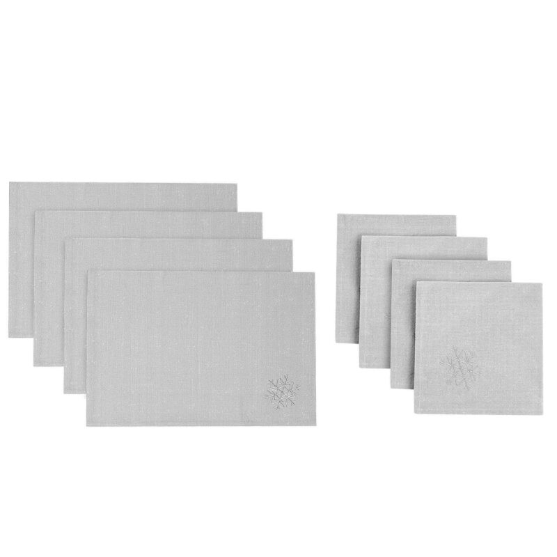 Avanti Merry Holiday 8-Piece Table Placemats and Dinner Napkins Set - Image 4