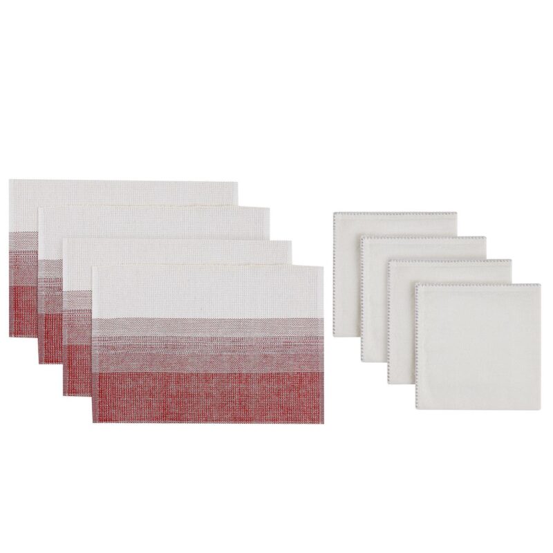 Avanti Merry Holiday 8-Piece Table Placemats and Dinner Napkins Set - Image 6