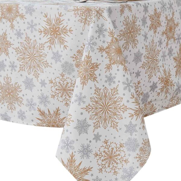 Avanti Snowflakes Tablecloth