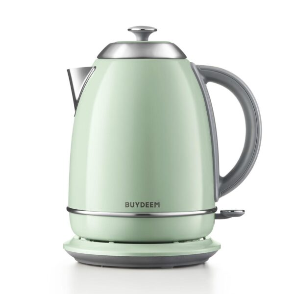 BUYDEEM K640N 1.7L Stainless Steel Electric Kettle, Auto Shut-Off, Boil Dry Protection, 1440W