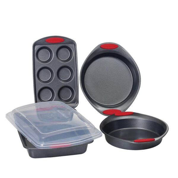 Baker's Secret Easy Grip Carbon Steel Non-stick Durable Set of 5 Bakeware Set