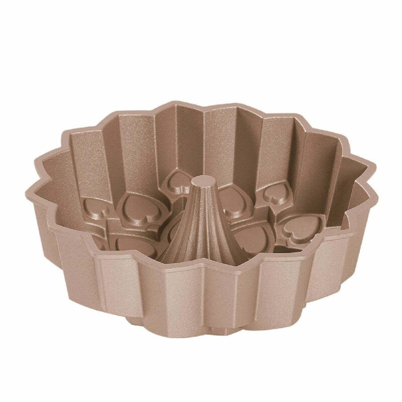 Baker's Secret Fluted Cake Pan, Cast Aluminum 2 Layers Nonstick Coating (Amour) - Image 4