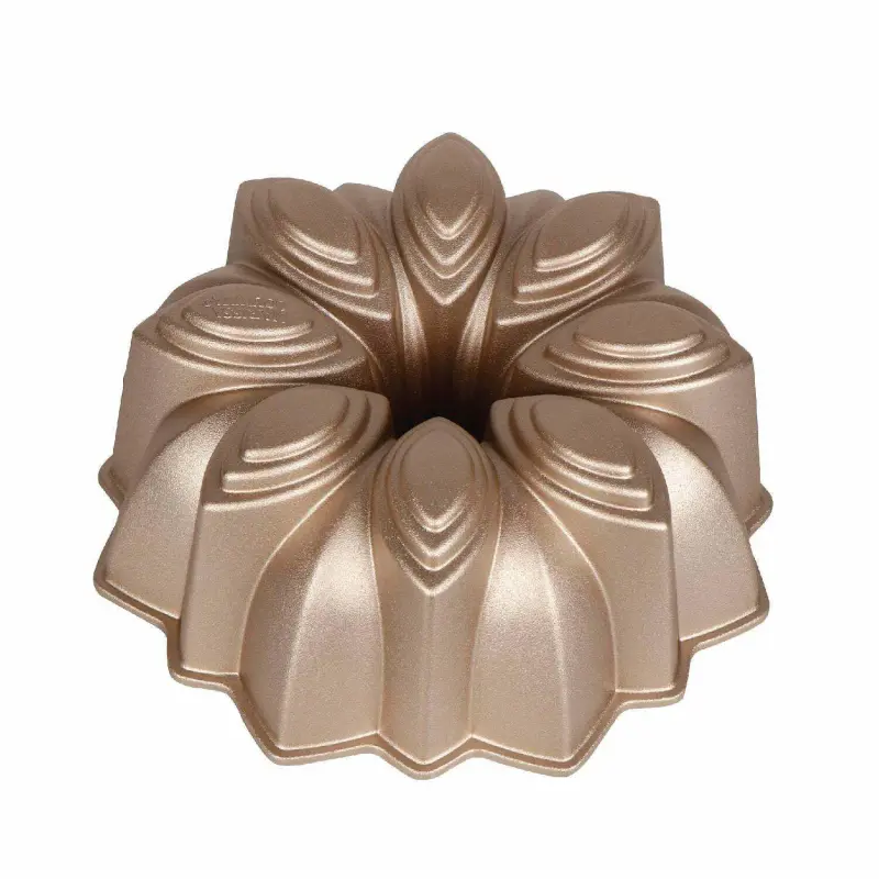 Baker's Secret Fluted Cake Pan, Cast Aluminum 2 Layers Nonstick Coating (Bloom) - Image 5