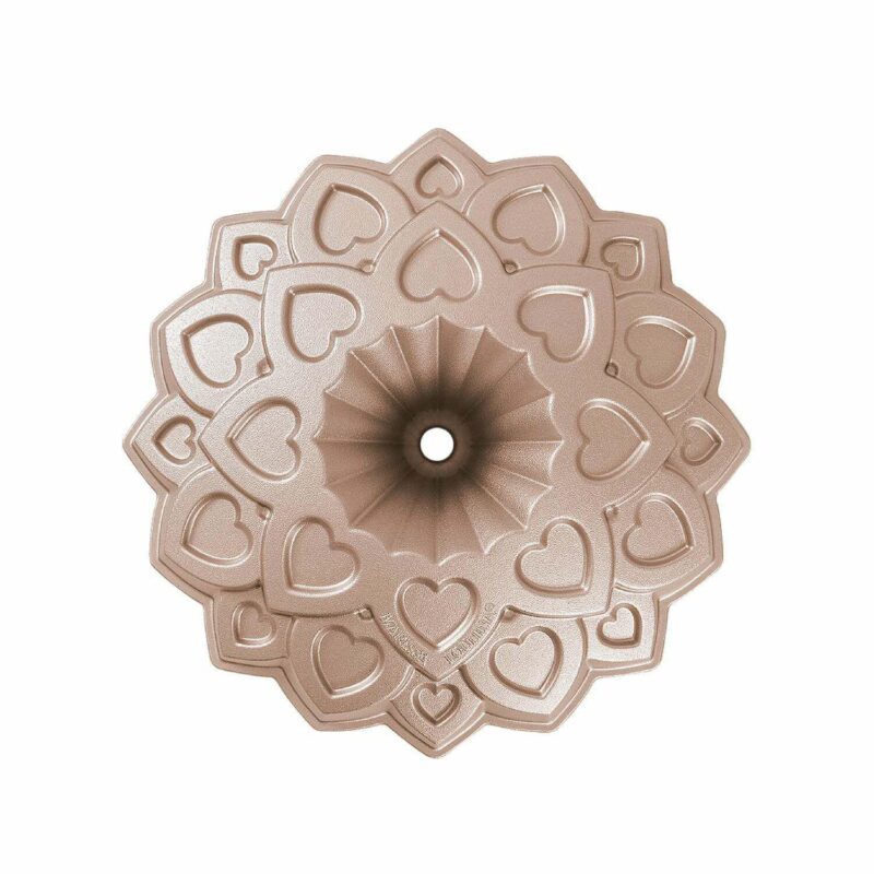 Baker's Secret Fluted Cake Pan, Cast Aluminum 2 Layers Nonstick Coating (Amour) - Image 3