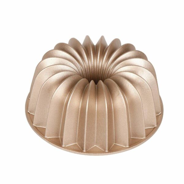 Baker's Secret Fluted Cake Pan, Cast Aluminum 2 Layers Nonstick Coating (French Wreath)