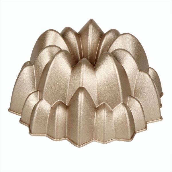 Baker's Secret Fluted Cake Pan, Cast Aluminum 2 Layers Nonstick Coating (Cascade)