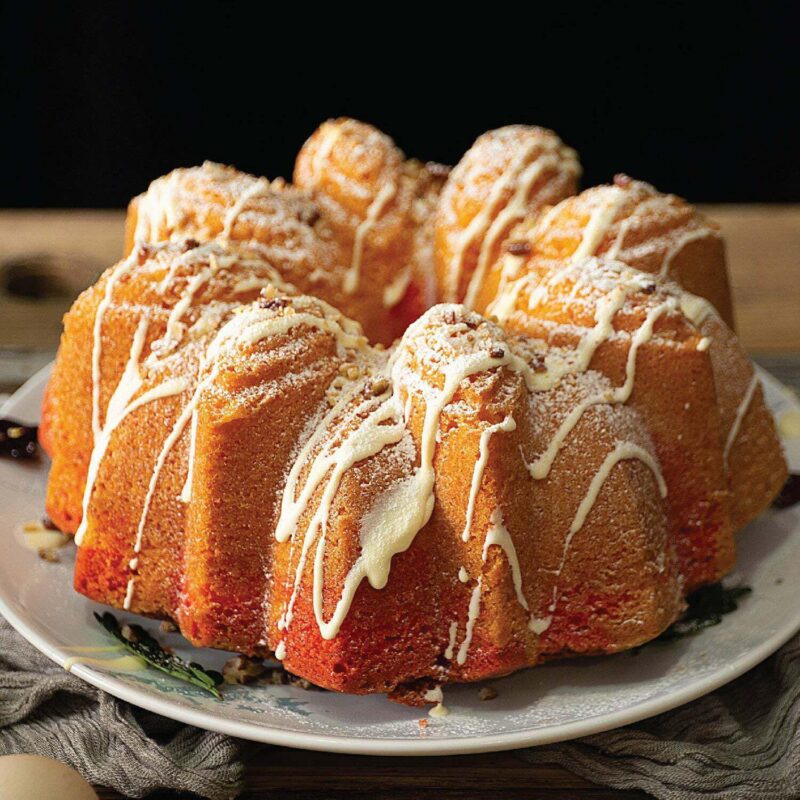 Baker's Secret Fluted Cake Pan, Cast Aluminum 2 Layers Nonstick Coating (Bloom) - Image 3