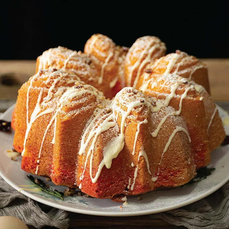 Baker's Secret Fluted Cake Pan, Cast Aluminum 2 Layers Nonstick Coating (Bloom) - Image 3