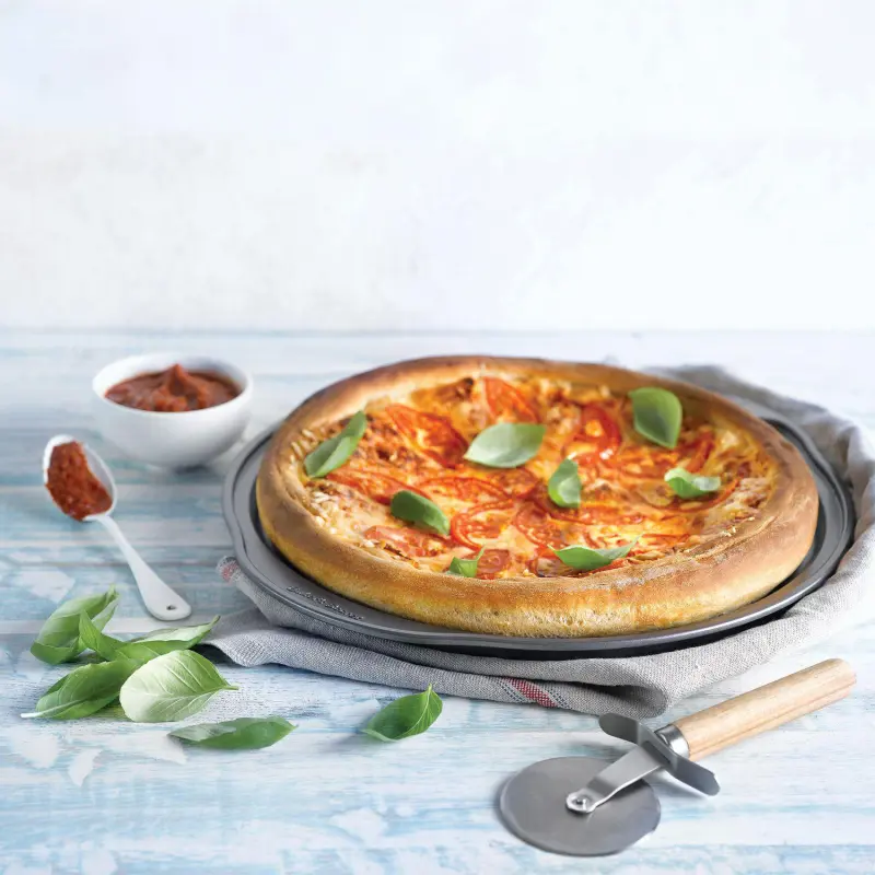 Baker's Secret Non-stick Pizza Pan 0.8 x15.3 x16.6  Classic Line Carbon Steel - Image 3