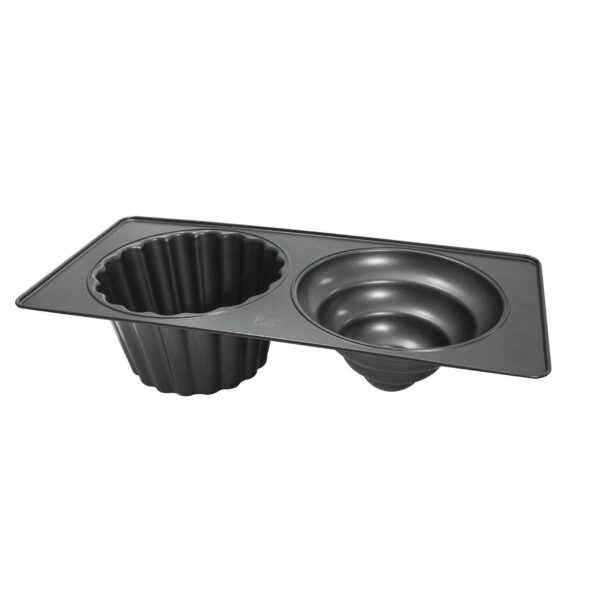 Baker's Secret Non-stick 2 Giant Cupcake Cups 17.2 x4.1 x8.2  Essentials Line Carbon Steel