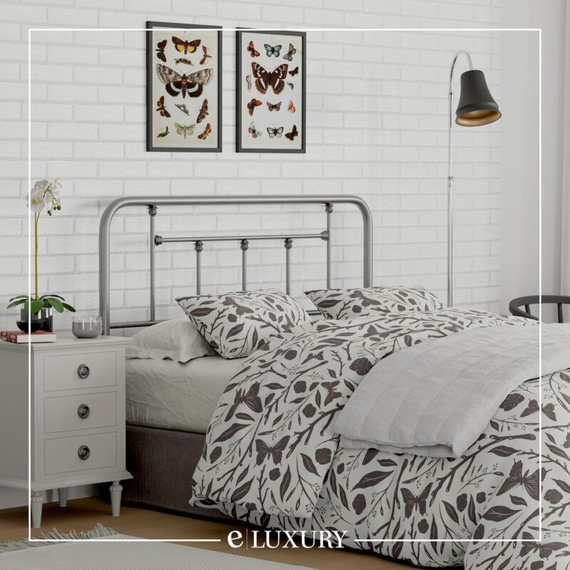 Baldwin Farmhouse Silver Finish Headboard - Image 3
