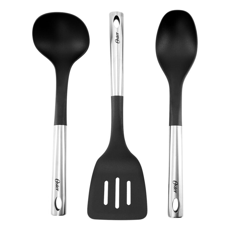 Baldwyn 10 Piece Stainless Steel Belly-Shaped Nonstick Cookware and Utensil Set - Image 5