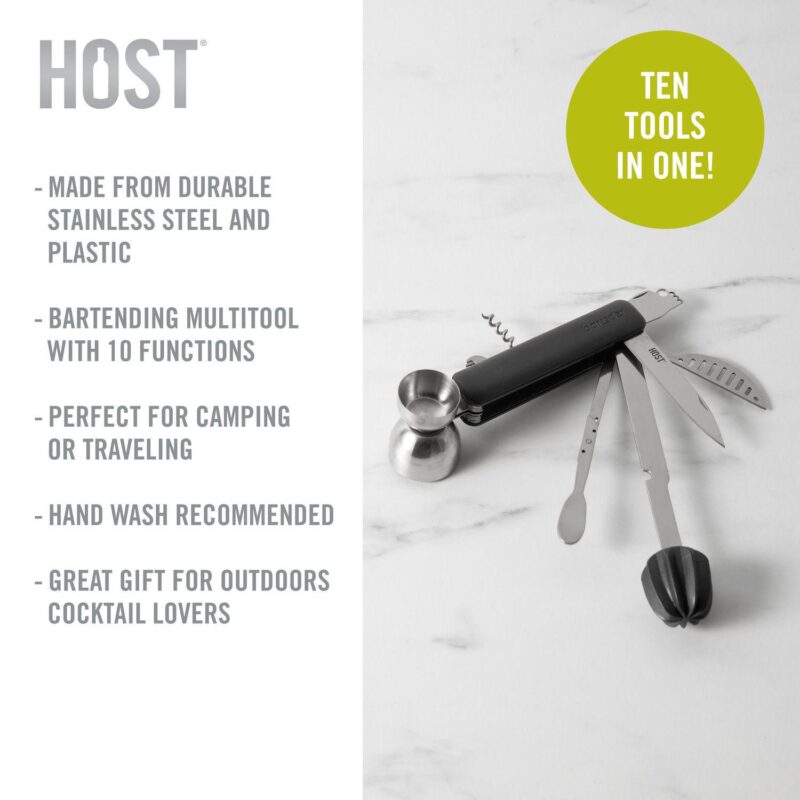 Bar10der 10 in 1 Tool in Black by HOST - Image 3