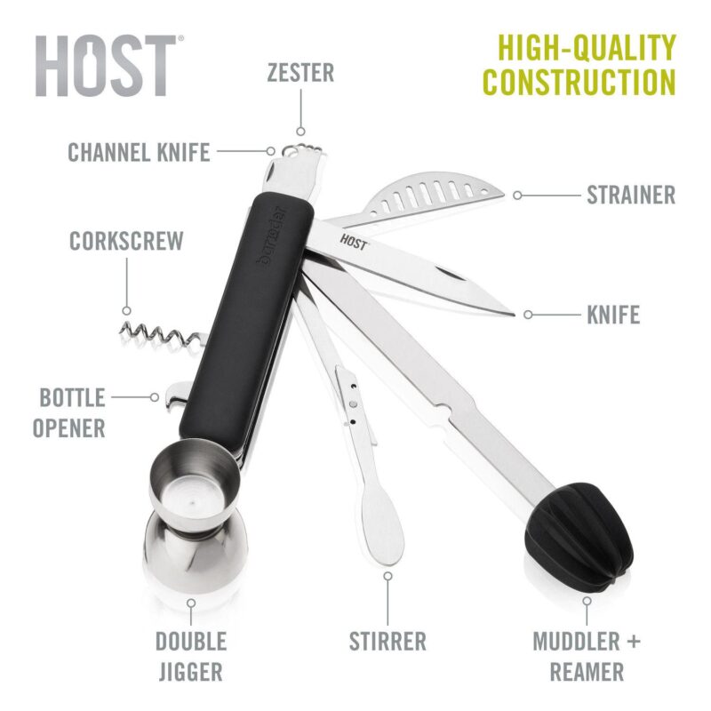 Bar10der 10 in 1 Tool in Black by HOST - Image 4