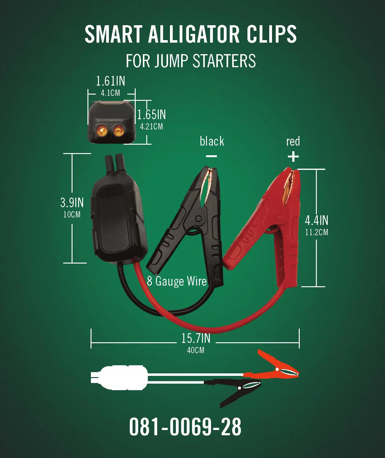 Battery Tender 800 AMP Jump Starter and Tire Inflator 140psi Combo - Lithium Battery For Extended Use - LED Flashlight Emergency Strobe - 2 Fast USB Charging Ports - 030-3010-WH - Image 9