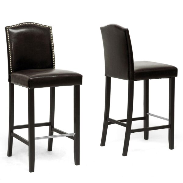 Baxton Studio 2-piece Libra Bar Stool Set