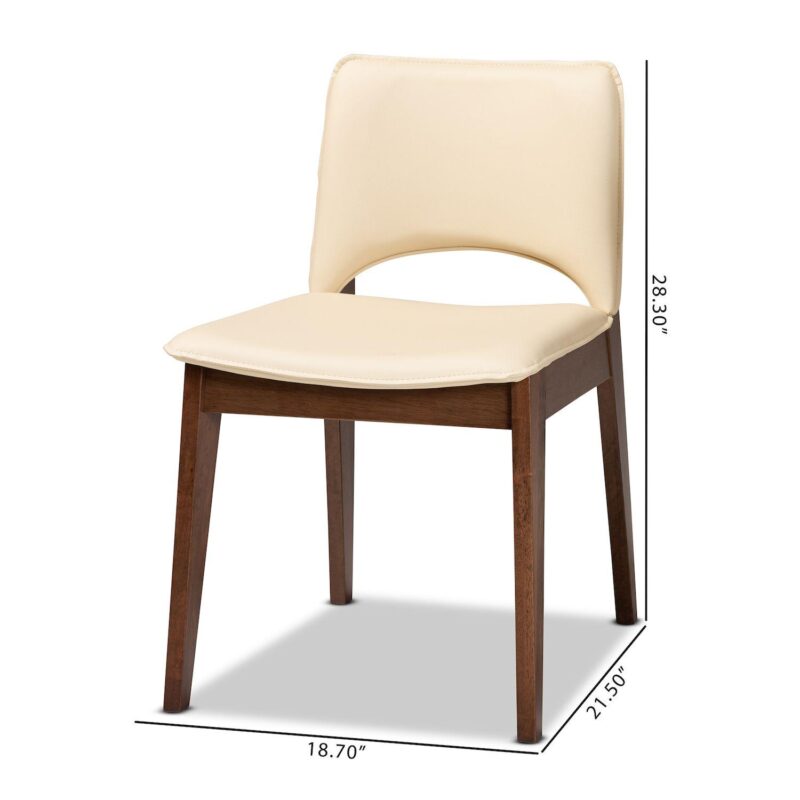 Baxton Studio Afton Dining Chairs 2-piece Set - Image 8