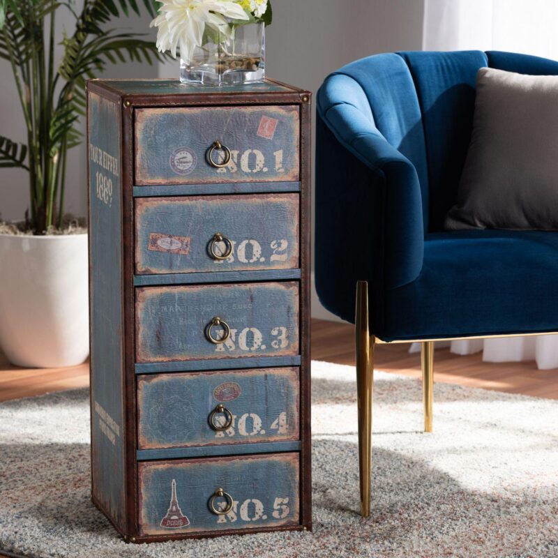Baxton Studio Alba Storage Cabinet - Image 2
