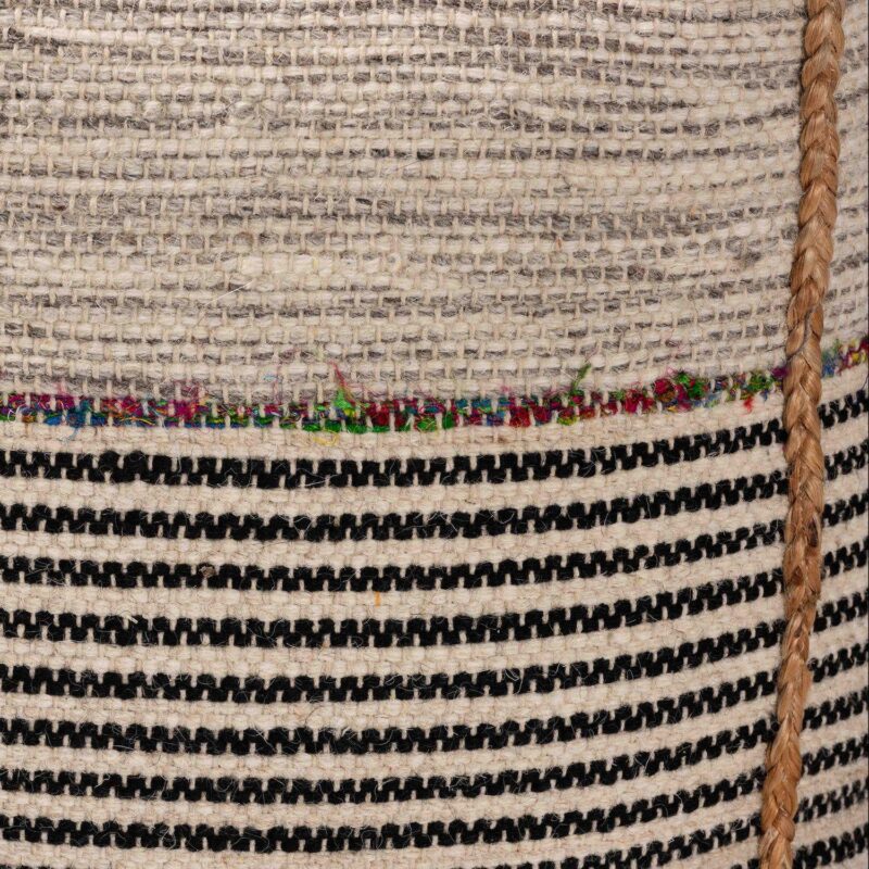 Baxton Studio Arta Woven Pouf Ottoman - Image 3