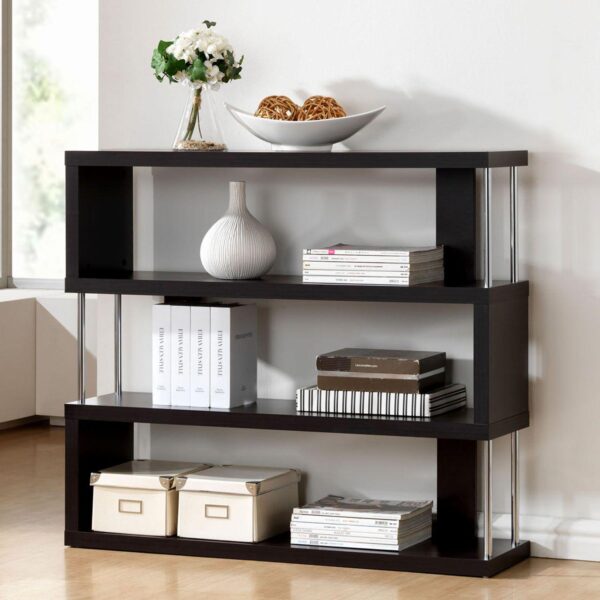 Baxton Studio Barnes 3-Shelf Bookcase