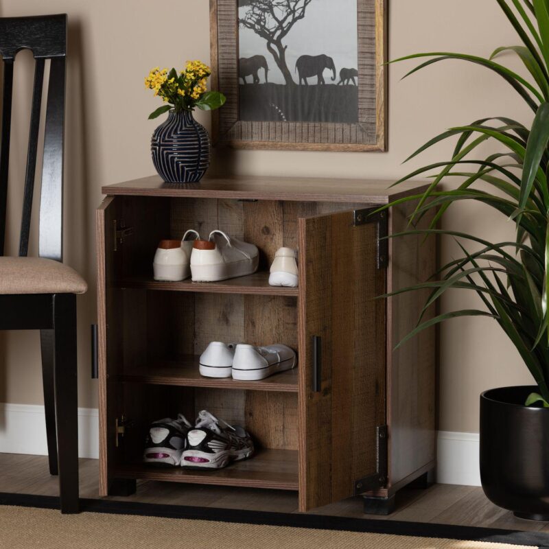Baxton Studio Cyrille Shoe Storage Cabinet - Image 8