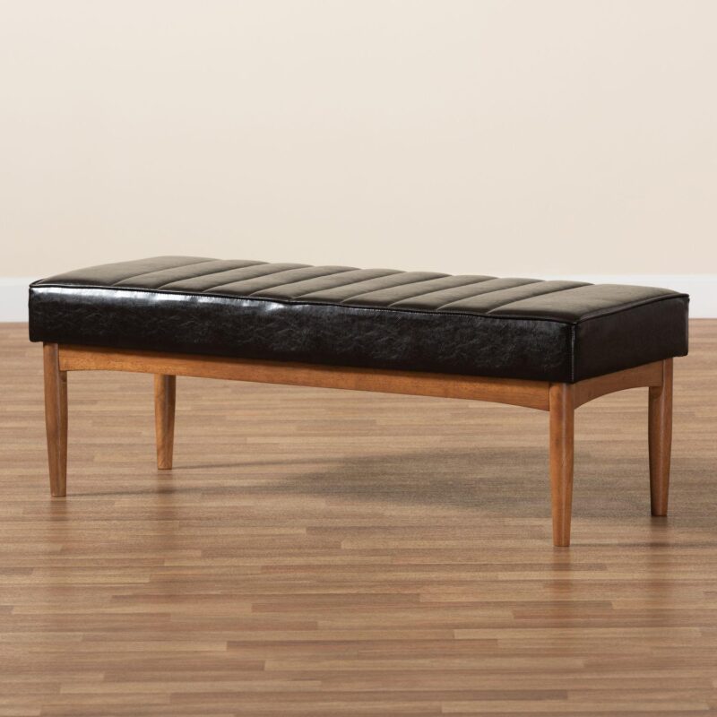 Baxton Studio Daymond Dining Bench - Image 6