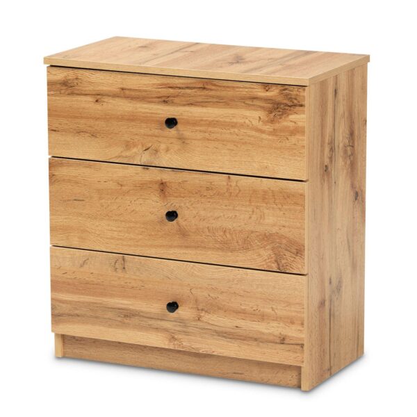 Baxton Studio Decon 3-Drawer Dresser