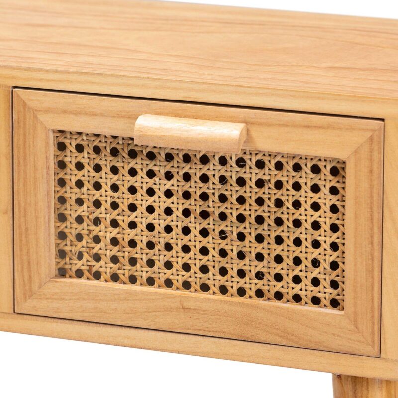 Baxton Studio Falan Rattan Accent Console Table - Image 6