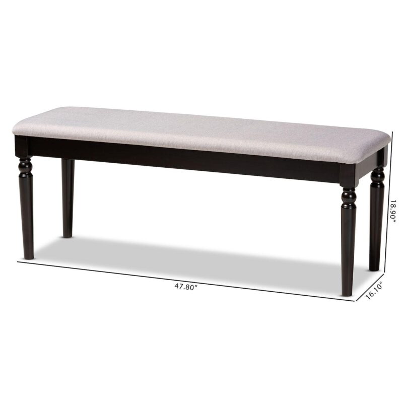 Baxton Studio Giovanni Dining Bench - Image 7