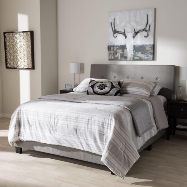 Baxton Studio Hampton Tufted Bed