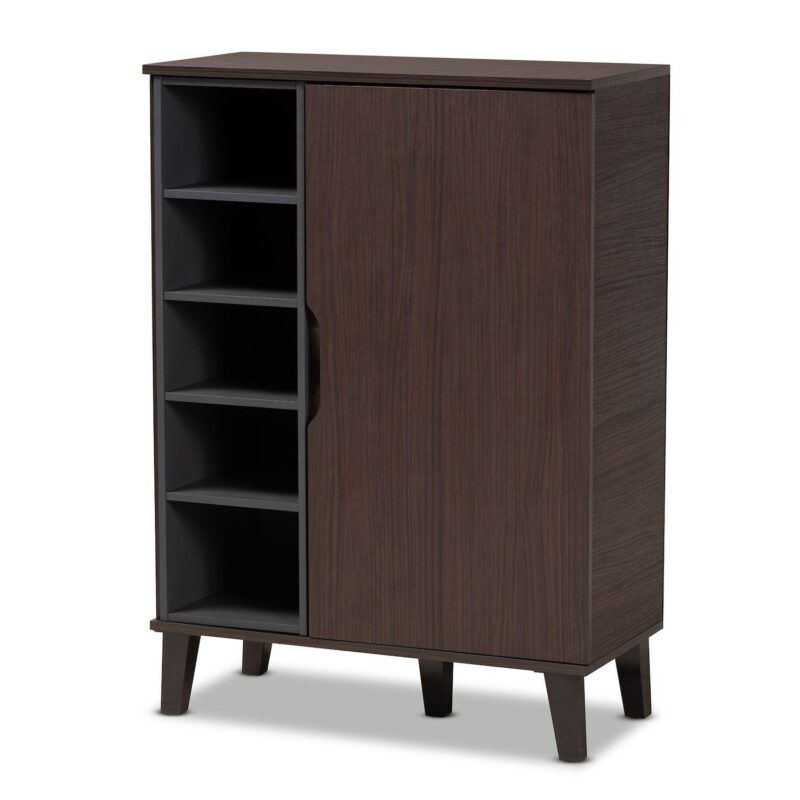 Baxton Studio Idina 1-Door Shoe Cabinet - Image 10