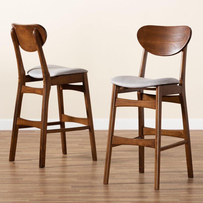Baxton Studio Katya Bar Stool 2-piece Set - Image 7